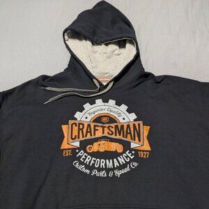 MENS BLACK CRAFTSMAN HOODIE SIZE XXL Cotton blend